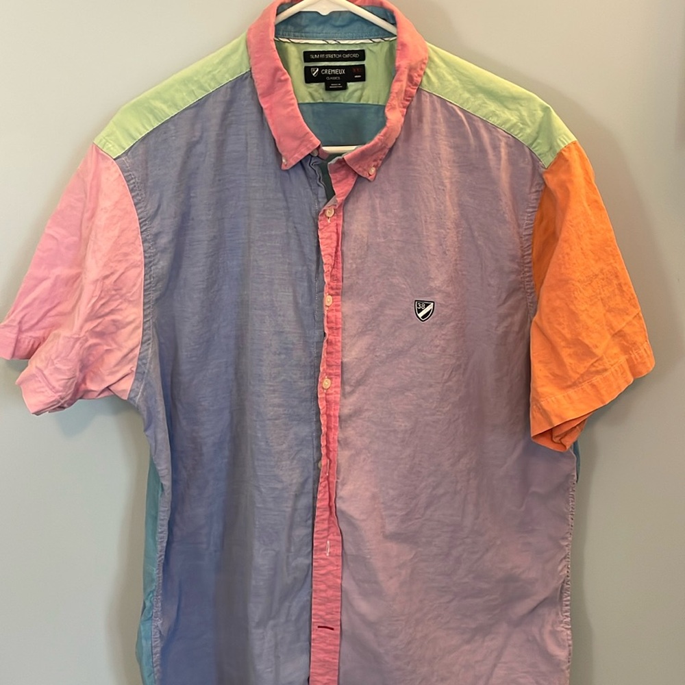 Cremieux Classics slim fit stretch Oxford short sleeve shirt